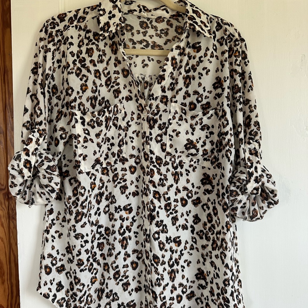 Leopard Print Women's Top